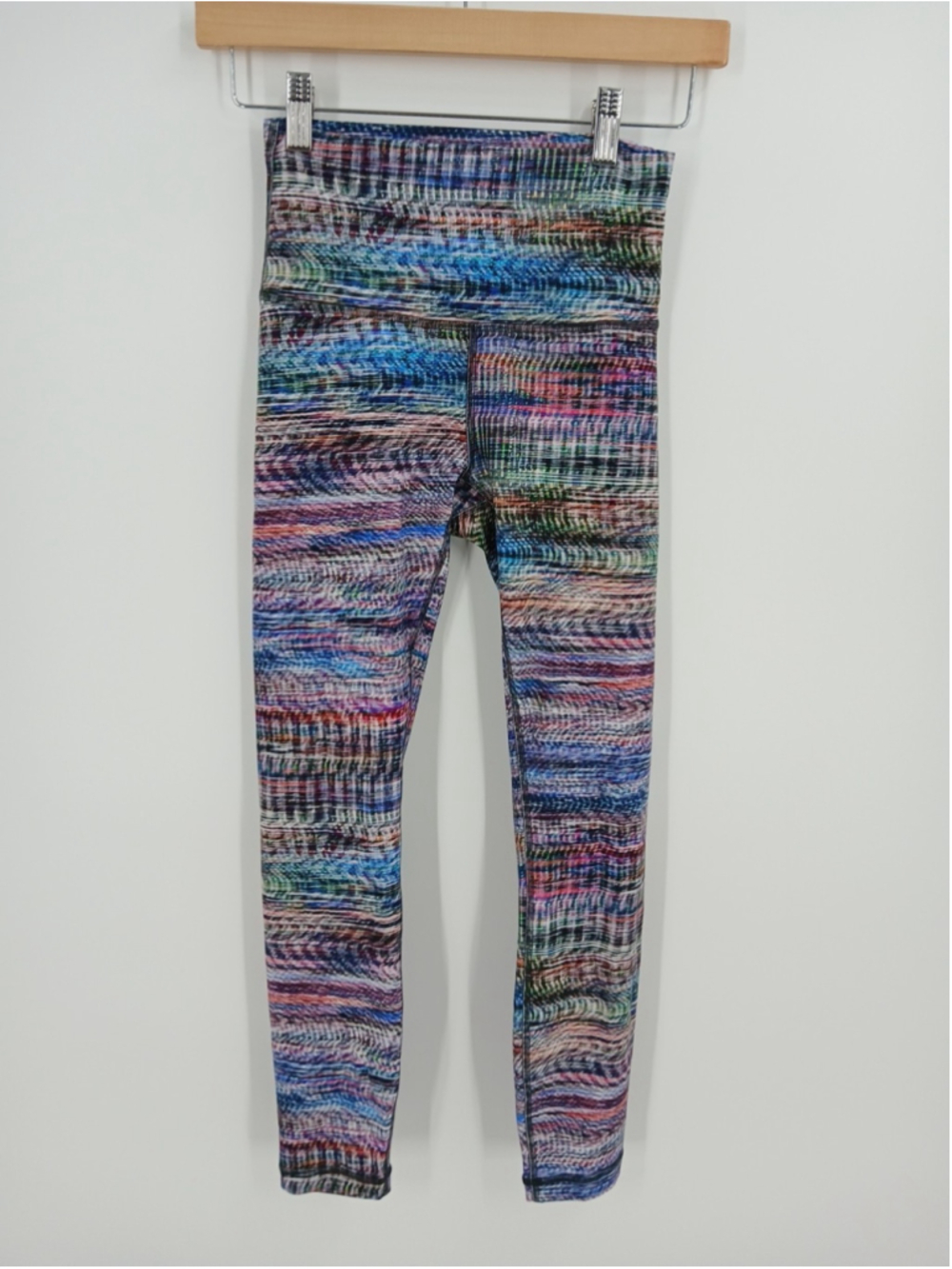 Lululemon Wunder Train Hi Rise Crop Legging Digital Oasis Womens 4